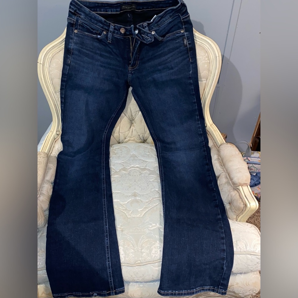 SILVER JEANS CO. Dark Wash Tuesday Slim Boot Leg Jeans
